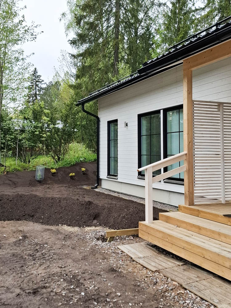 Pohjatöitä suunnittelukohteessa